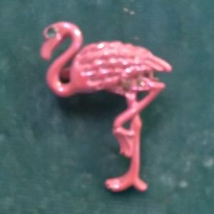 Vintage Pink Flamingo Brooch
